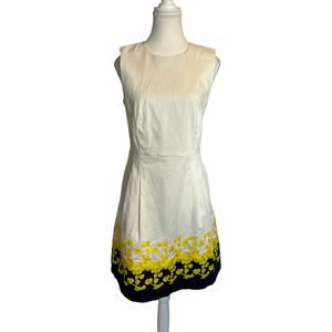 Draper James | Climbing Bloom Dress | Fit and Flare Embroidered Trim Pockets | 8